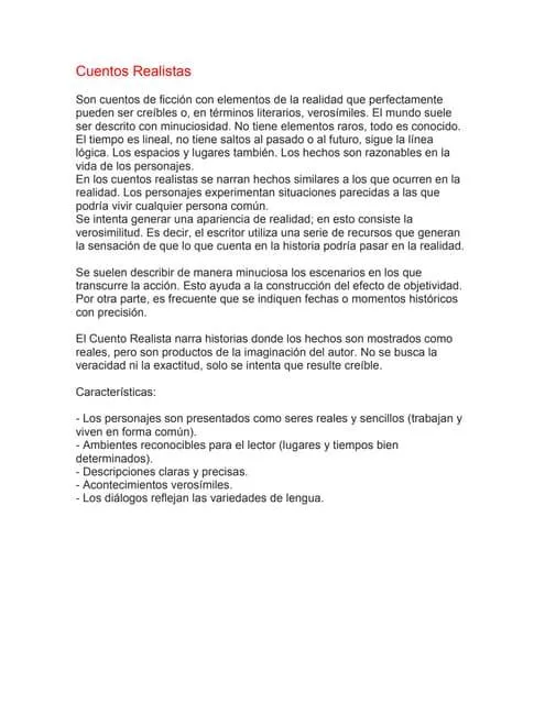 Las caracteristicas fundamentales del cuento realista y como crear historias verosimiles photo 2