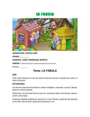 Las principales caracteristicas de una fabula y lo que hace que sea diferente de otros generos literarios photo 1