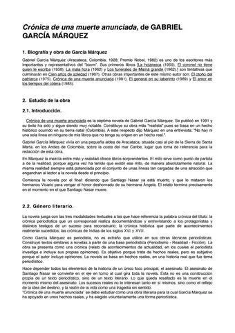 5 Caracteristicas Importantes de la Obra Cronica de una Muerte Anunciada de Gabriel Garcia Marquez photo 1