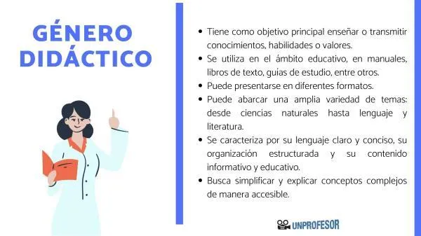 Las caracteristicas mas importantes del genero didactico en la literatura image 0