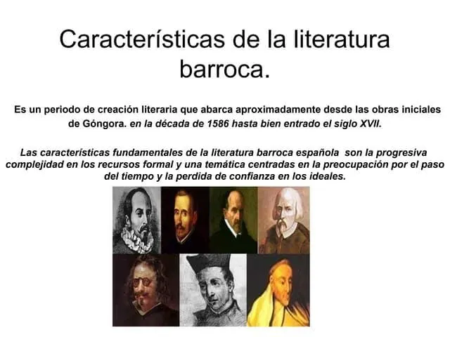 Los rasgos sobresalientes del genero literario barroco: su complejidad conceptual y formal photo 0