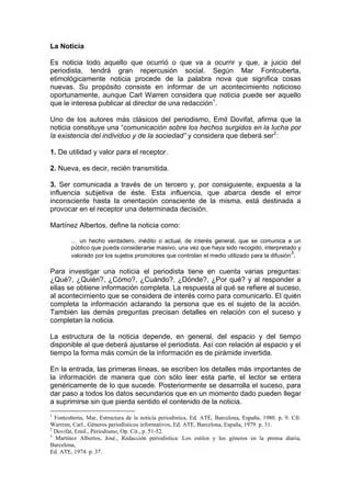 5 Caracteristicas Principales del Genero Informativo en la Redaccion Periodistica photo 1