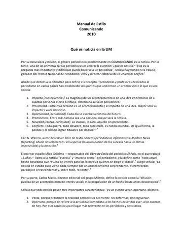 5 Caracteristicas Principales del Genero Informativo en la Redaccion Periodistica photo 2