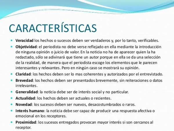 5 Caracteristicas Principales del Genero Informativo en la Redaccion Periodistica photo 3