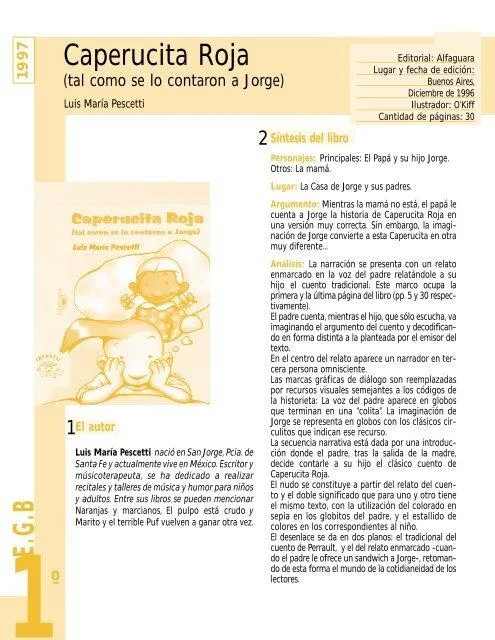 5 Caracteristicas esenciales de los personajes del Cuento de la Caperucita Roja image 0