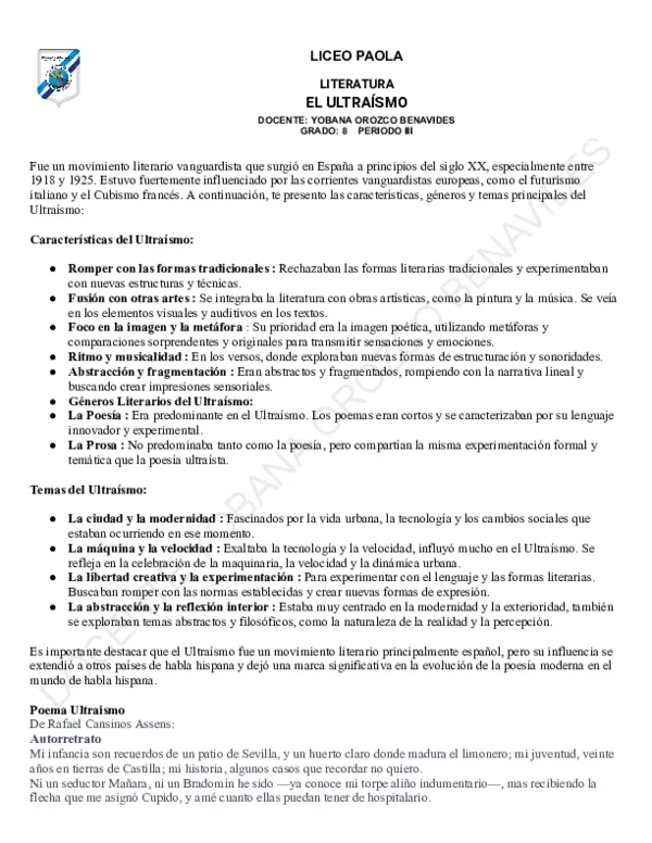 Los principales autores del ultraismo y su influencia en la literatura de principios del siglo XX photo 2