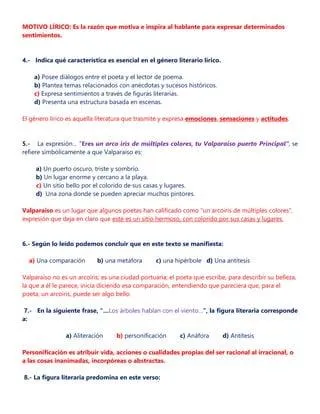 Las 5 caracteristicas principales del genero lirico resumidas photo 0